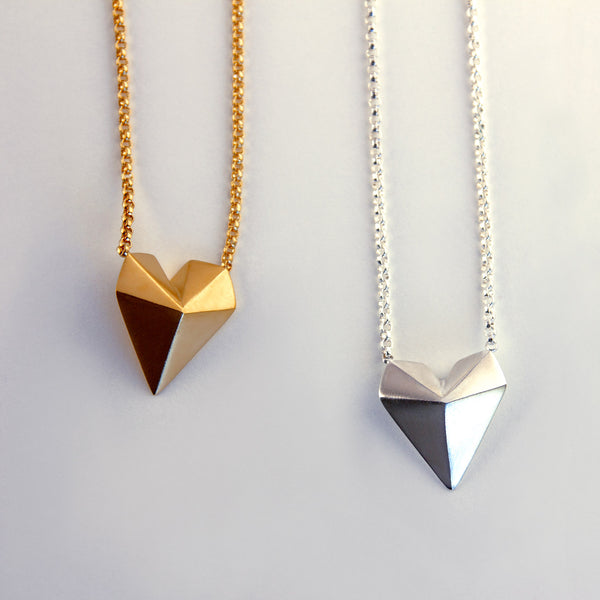 Heart Polygon Necklace